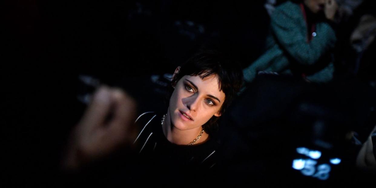 Photo credit: Kristen Stewart at the Chanel show. JULIEN DE ROSA - Getty Images