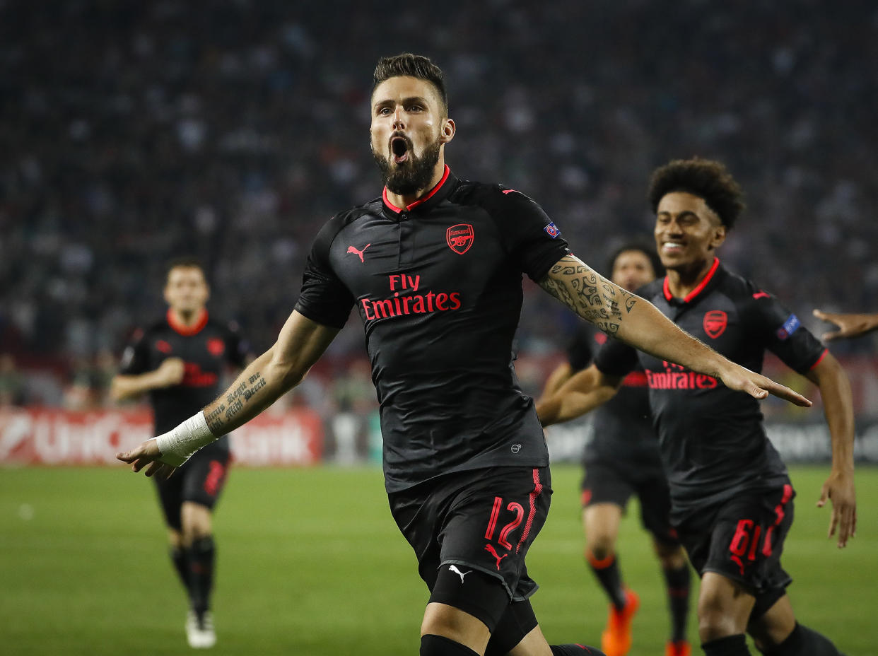 Olivier Giroud won the match with a sublime finish: Getty