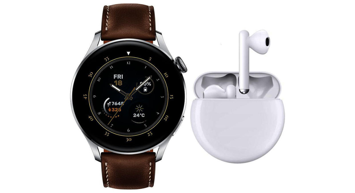 Huawei Watch 3 Classic & FreeBuds 3 Earphones Bundle