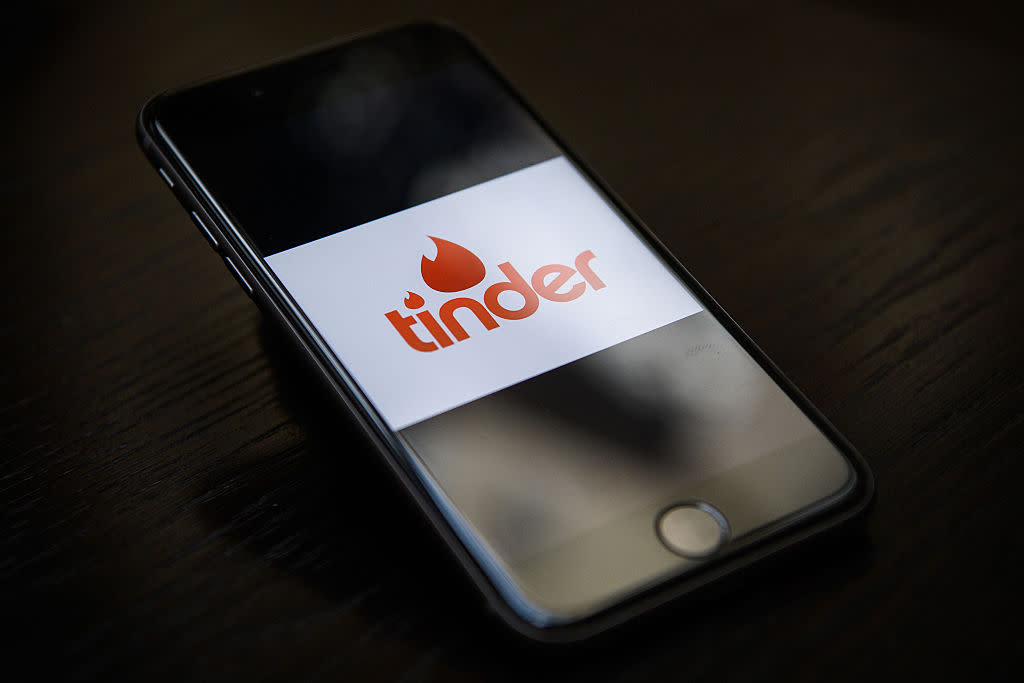 Tinder on phone