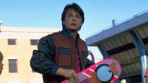 <p> <em>Back to the Future’s</em> story has a lot of callbacks that echo moments from the iconic first film. And in some cases, like when 1985 Marty discovers the Hoverboard in <em>Back to the Future: Part II</em>, those recurring themes amp up those familiar moments. Even old Biff Tannen (Thomas F. Wilson) couldn’t help but feel deja vu when Marty used that toy of the future to evade Griff Tannen’s gang. </p>
