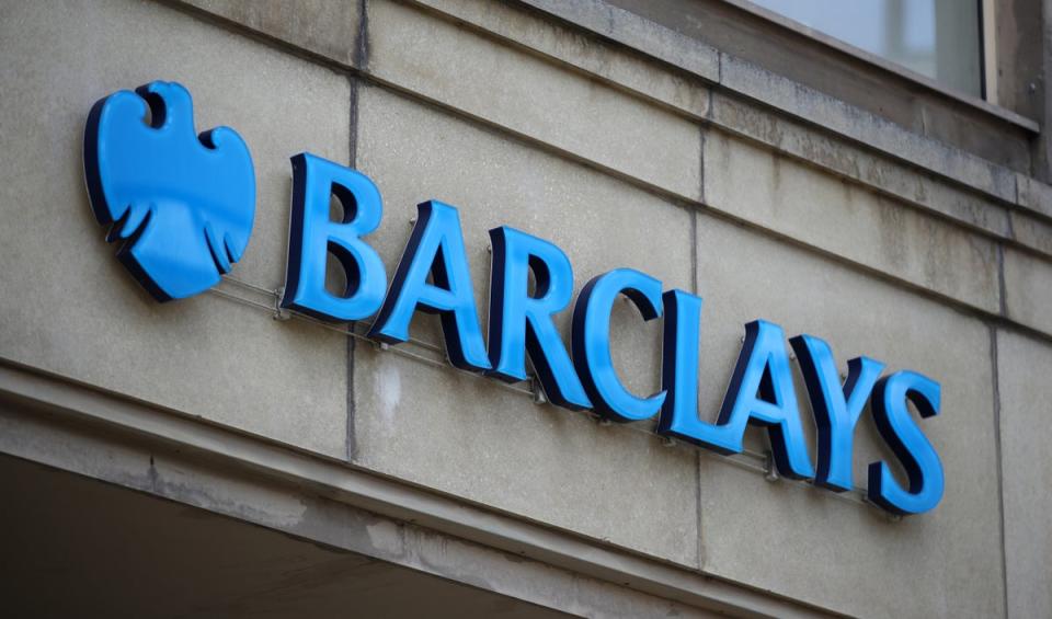 Barclays has reported a 24% fall in half-year profits to £3.7bn after taking a mammoth hit from a US trading blunder and a charge to cover loan losses in the cost-of-living crisis (Tim Goode/PA) (PA Wire)
