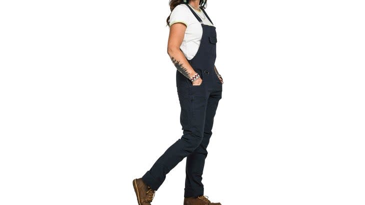 Dovetail Freshley Dropseat Overall in Thermal Denim