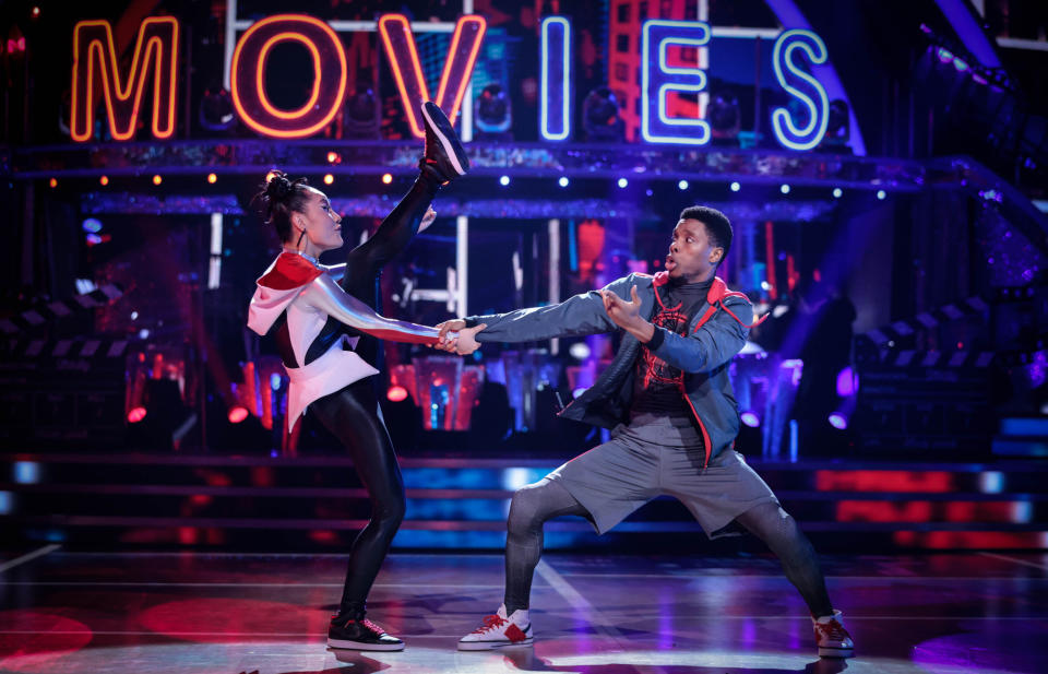 Programme Name: Strictly Come Dancing 2021 - TX: 09/10/2021 - Episode: Strictly Come Dancing - TX3 LIVE SHOW (No. n/a) - Picture Shows: ++Live Show++ Nancy Xu, Rhys Stephenson - (C) BBC - Photographer: Guy Levy