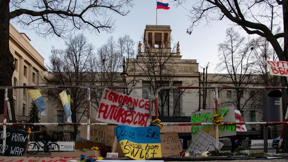 Protest gegen Putin und den Ukraine-Krieg