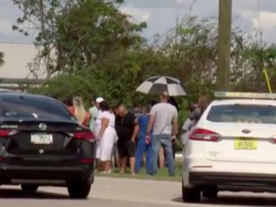 Two schools in Florida were placed on lockdown after a possible swatting incident (Screenshot / NBC2 News)