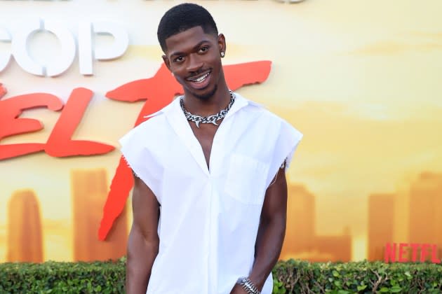 Lil Nas X attends Los Angeles premiere of Netflix's 'Beverly Hills Cop: Axel F.'  - Credit: Kayla Oaddams/WireImage