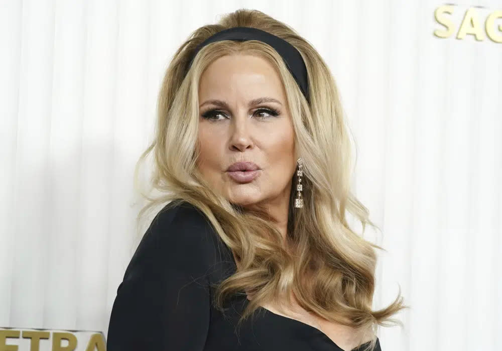 Jennifer Coolidge arrives at the 29th annual Screen Actors Guild Awards on Sunday, Feb. 26, 2023, at the Fairmont Century Plaza in Los Angeles. (Photo by Jordan Strauss/Invision/AP, File)