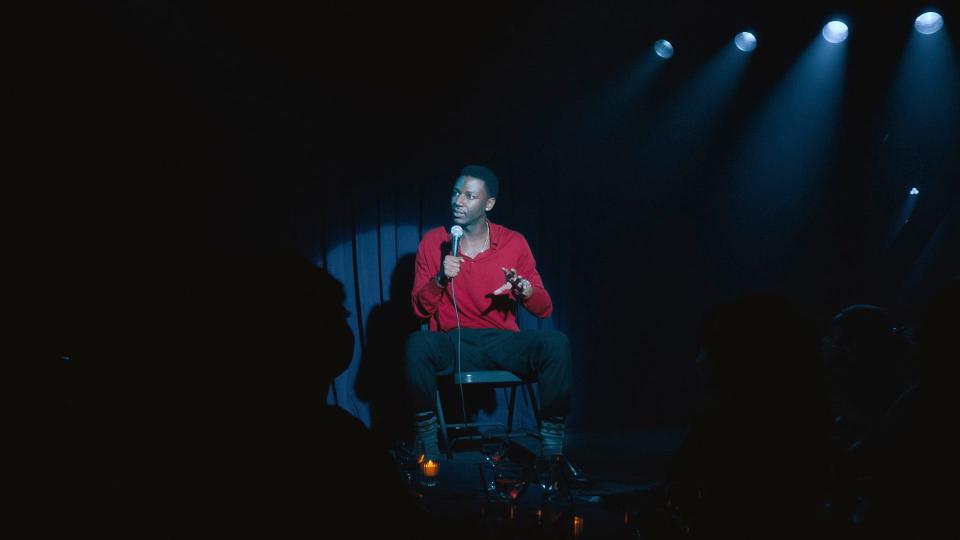 Jerrod Carmichael in his HBO special "Rothaniel."