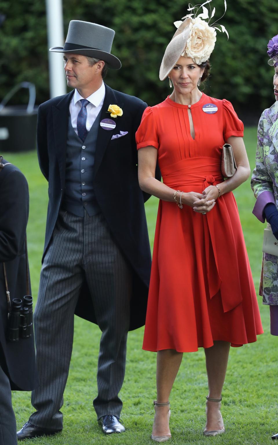 ASCOT, ENGLAND - JUNE 15: Crown Prince Frederik and Crown Princess Mary of Denmark attend the second day of Royal Ascot at Ascot Racecourse on June 15, 2016 in Ascot, England. (Photo by Chris Jackson/Getty Images)