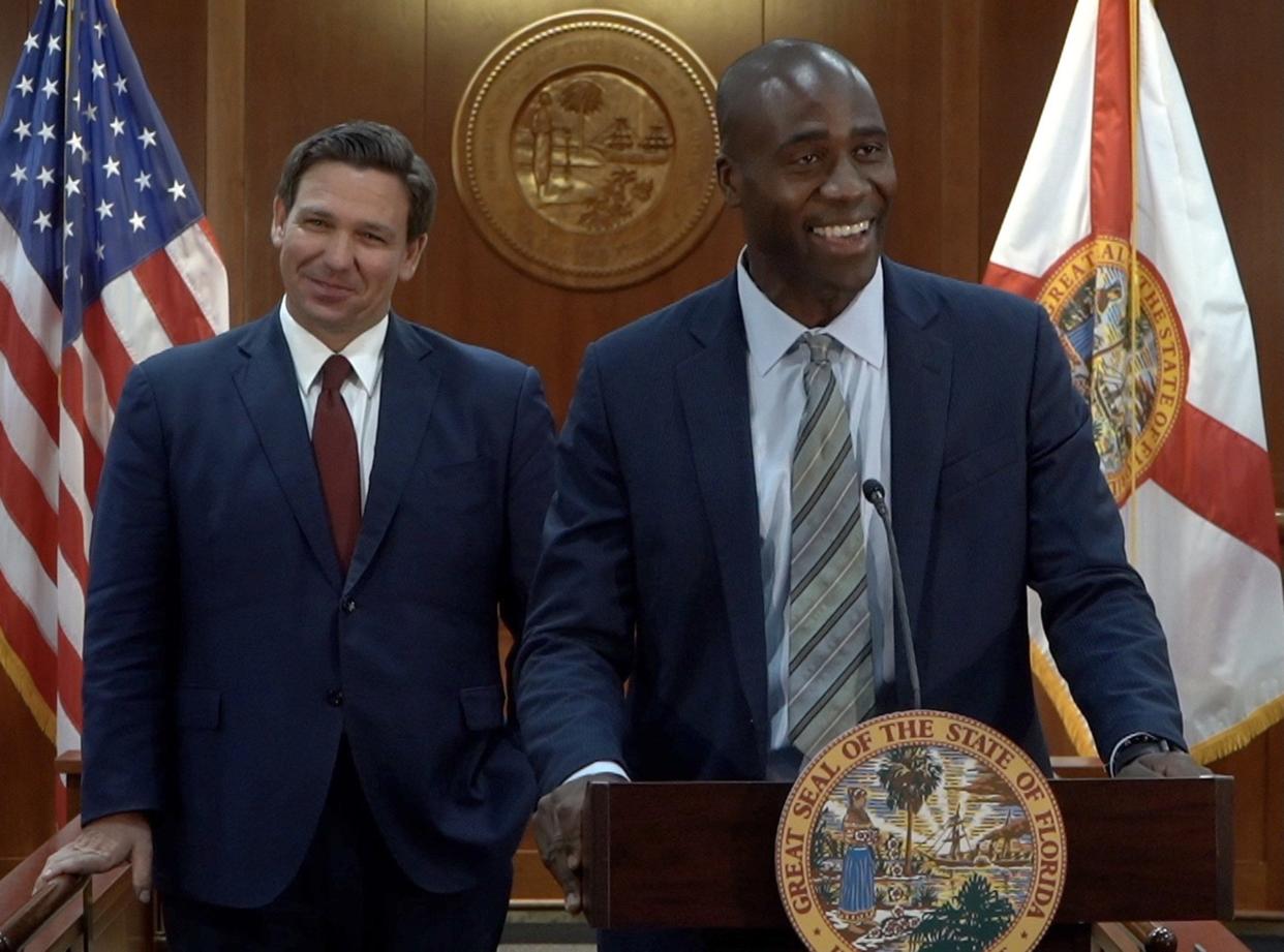 Gov. Ron DeSantis appoints Dr. Joseph Ladapo as the next surgeon general of Florida on Sept. 21