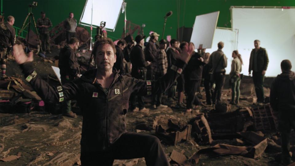 <p>On May 2, Downey toured the set in a video for the charity site Omaze, which offered one lucky winner lunch at Atlanta’s Pinewood Studios where the Marvel Cinematic Universe is based. (Photo: <a rel="nofollow noopener" href="https://www.omaze.com/experiences/robert-downey-jr-avengers-set-visit" target="_blank" data-ylk="slk:Omaze;elm:context_link;itc:0;sec:content-canvas" class="link ">Omaze</a>) </p>