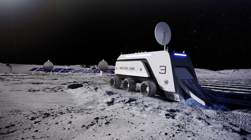 An illustration of Interlune’s lunar harvester. - Illustration: Interlune