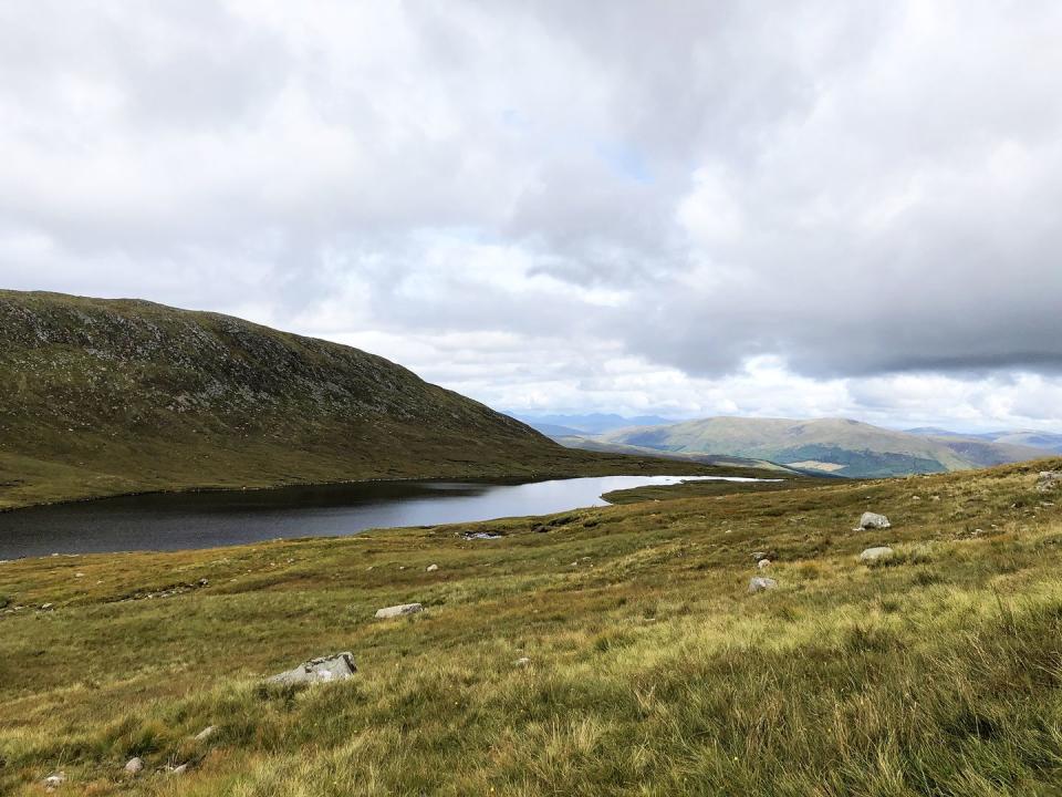 The loch: a third of the way up