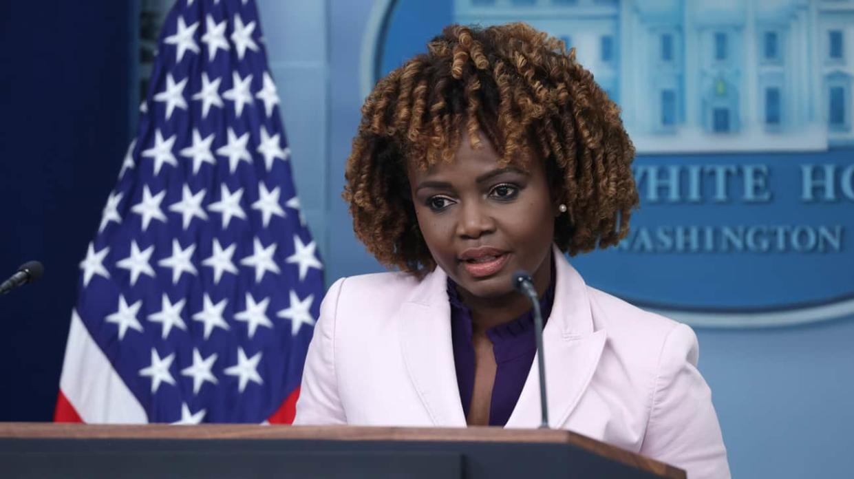 White House Press Secretary Karine Jean-Pierre. Stock photo: Getty Images
