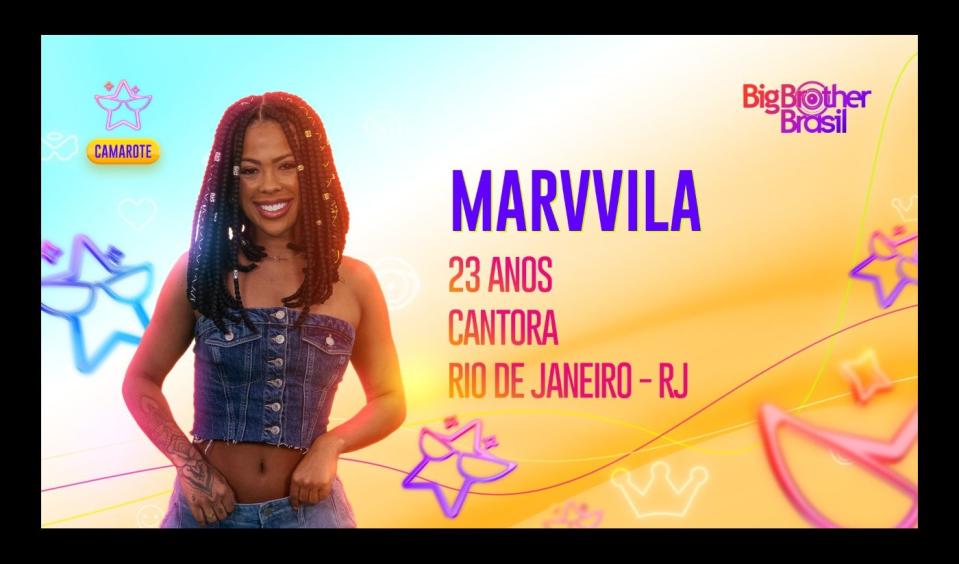 'BBB 23': Marvvila foi anunciada no reality - Divulgação, Globo