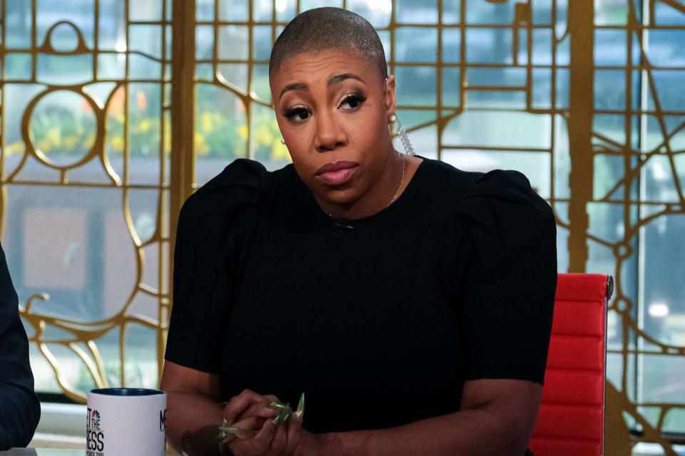 <p>William B. Plowman/NBC via Getty </p> Symone Sanders-Townsend on "Meet the Press"