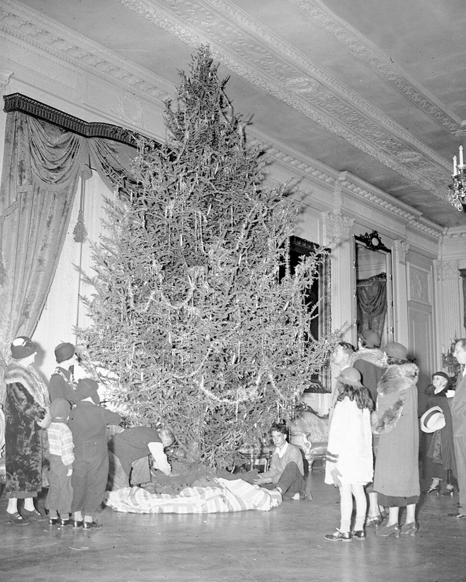 The Christmas tree at the White House, December 1934.