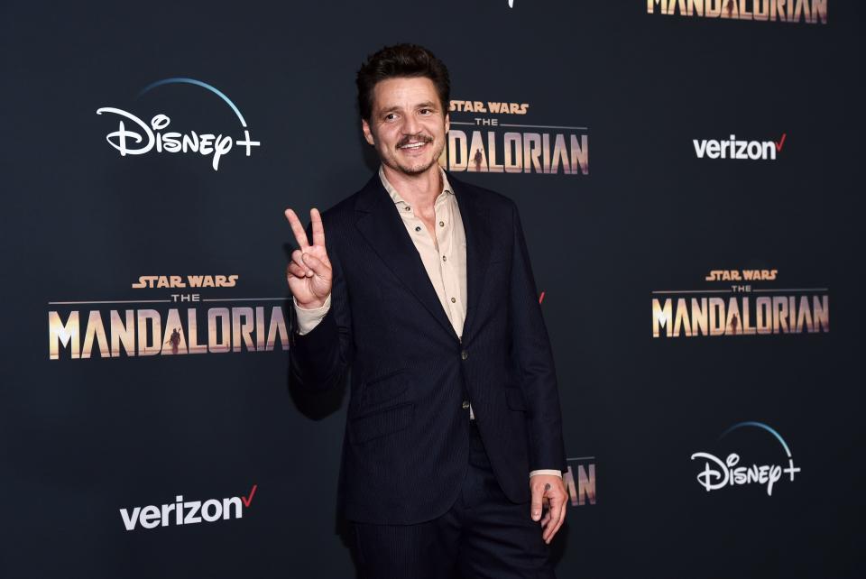 Pedro Pascal at the premiere of "The Mandalorian" on November 13, 2019, in Los Angeles, California.