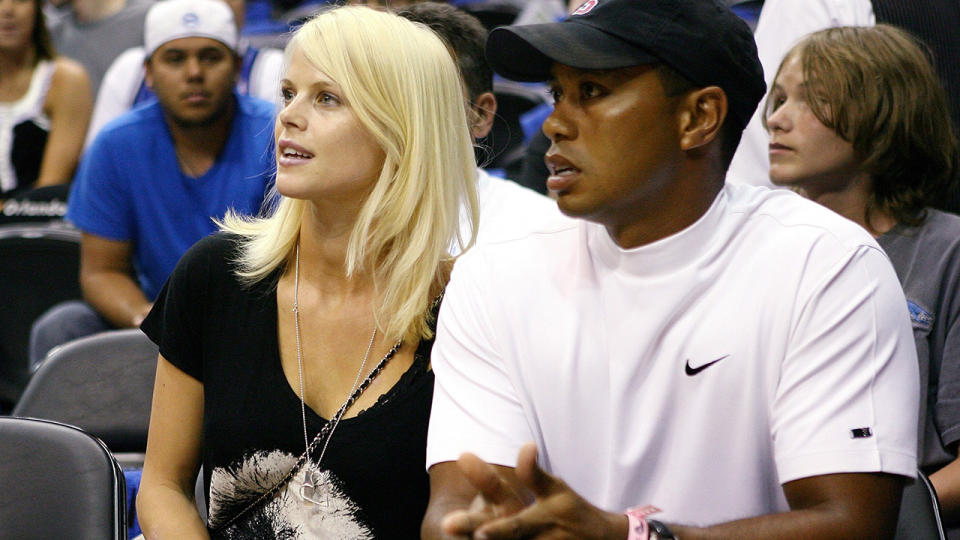 Tiger Woods and ex-wife Elin Nordegren, pictured here at an NBA game in 2009.