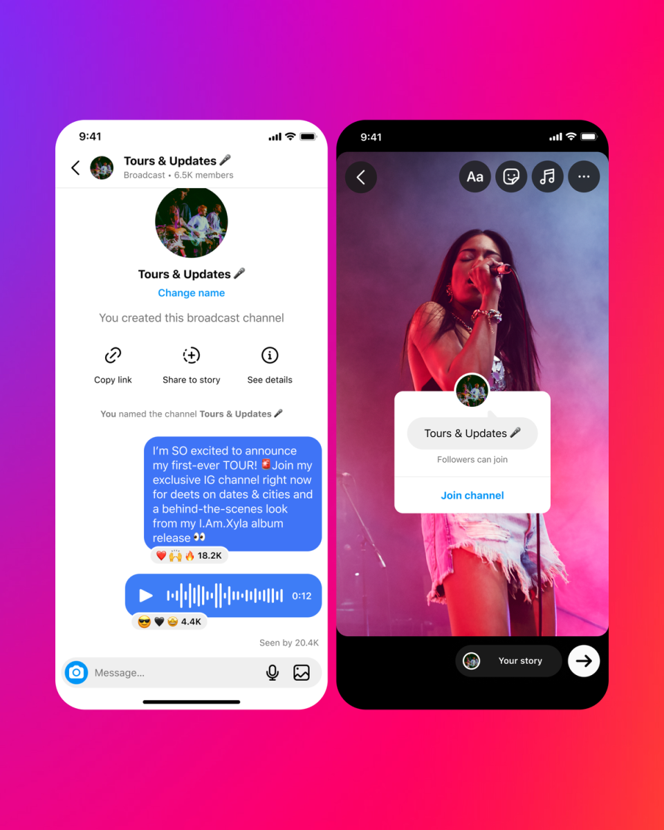 Instagram is already using text-based posts across its app, including in Broadcast Channels (Instagram)