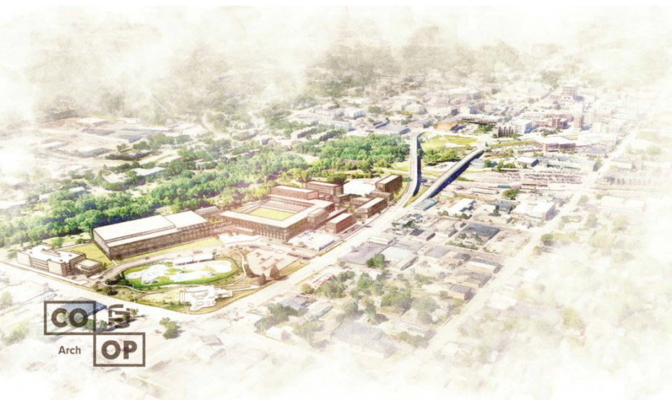 A rendering of what the new Riverline District could potentially look like.