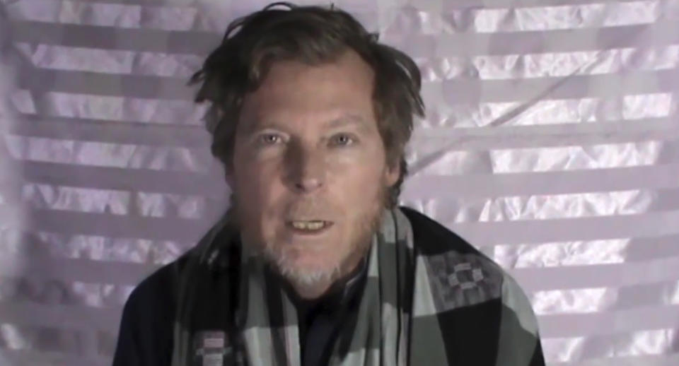 Video from the Taliban shows Australian Timothy Weeks making a statement on camera while in captivity. 