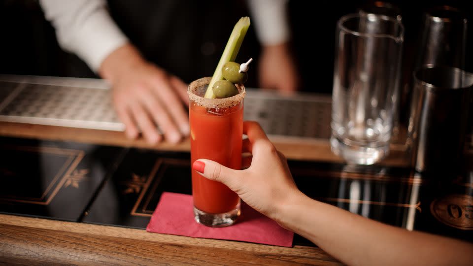 Bloody Marys are highly customizable, and many ingredients (even the traditional tomato juice and vodka bases) are subbed out for others. Restaurants and bars in recent years also have taken the garnish game to a new level. - MaximFesenko/iStockphoto/Getty Images
