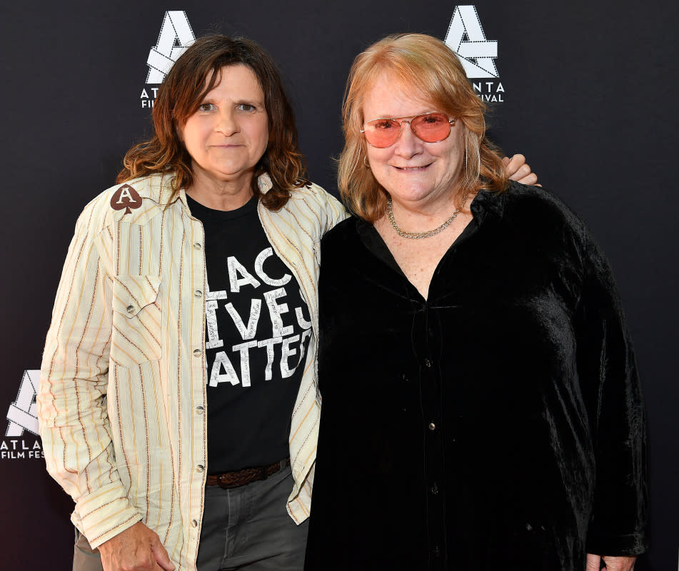 Amy Ray and Emily Saliers of The Indigo Girls in 2023.<p>Photo by Paras Griffin/Getty Images</p>