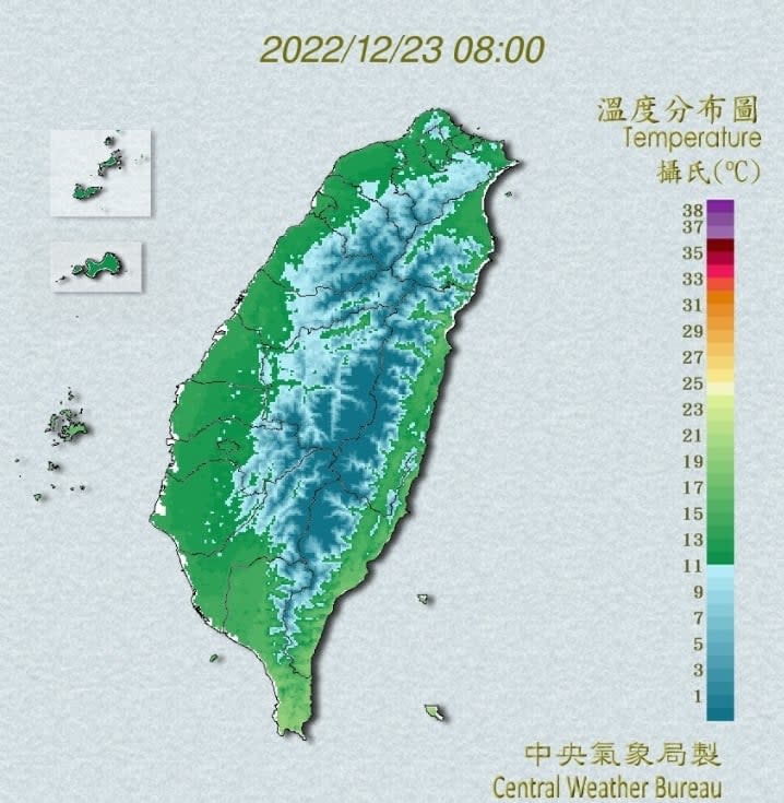 清晨苗栗僅3.9度「一圖秒懂溫差有多大」！鄭明典急示警1事