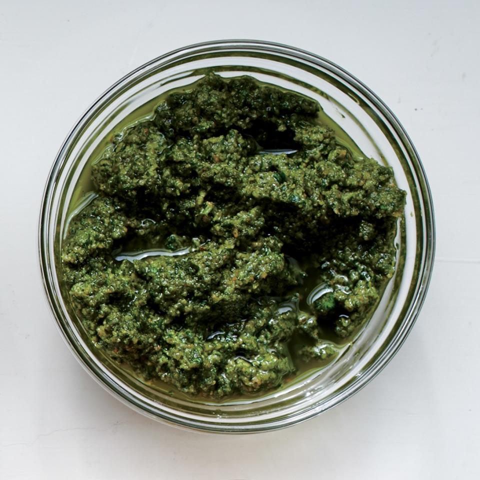 Horseradish-Pumpkin Seed Pesto