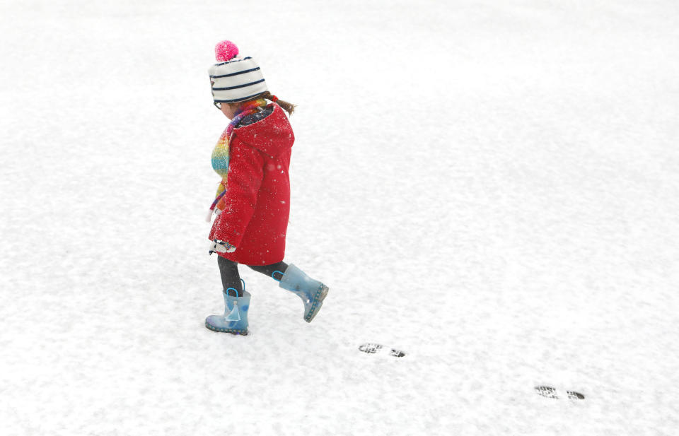 Almost all of Britain will be bathed in snow this week (Picture: PA)