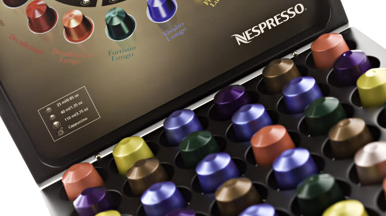 Nespresso pods in packet 