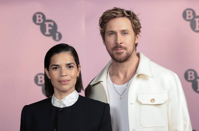 America Ferrera and Ryan Gosling on the red carpet