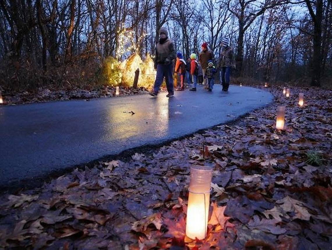 The Overland Park Arboretum and Botanical Gardens will put on its annual Holiday Luminary Walk starting Nov. 25 and running through Dec. 17.