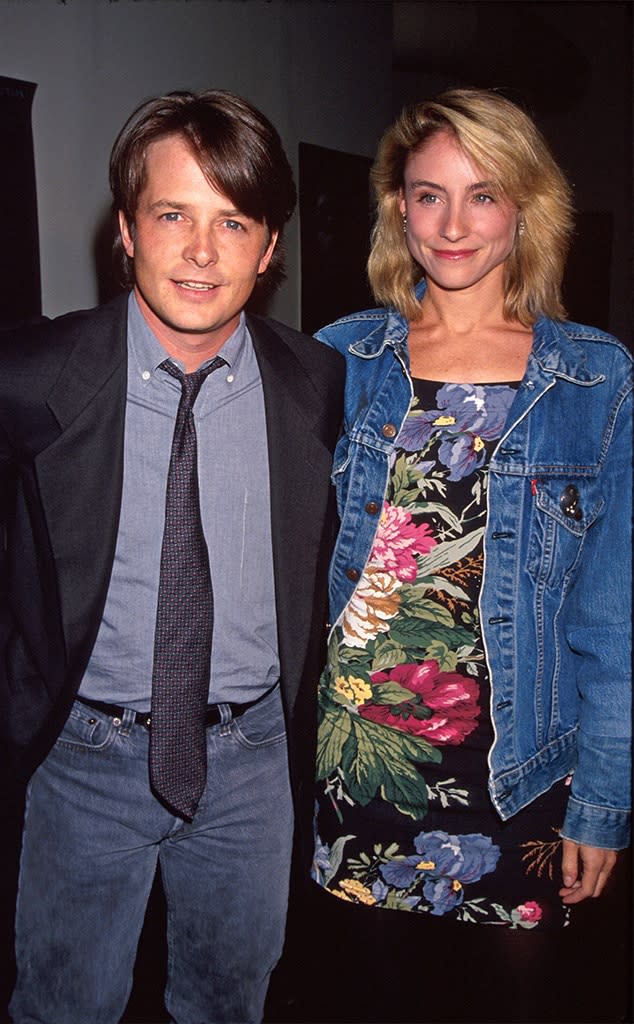 Tracy Pollan, Michael J Fox, 1990