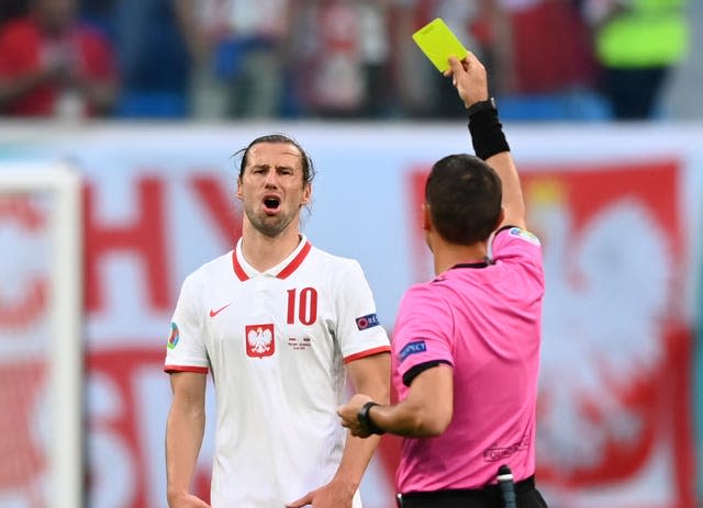 Grzegorz Krychowiak's second yellow card proved costly for Poland