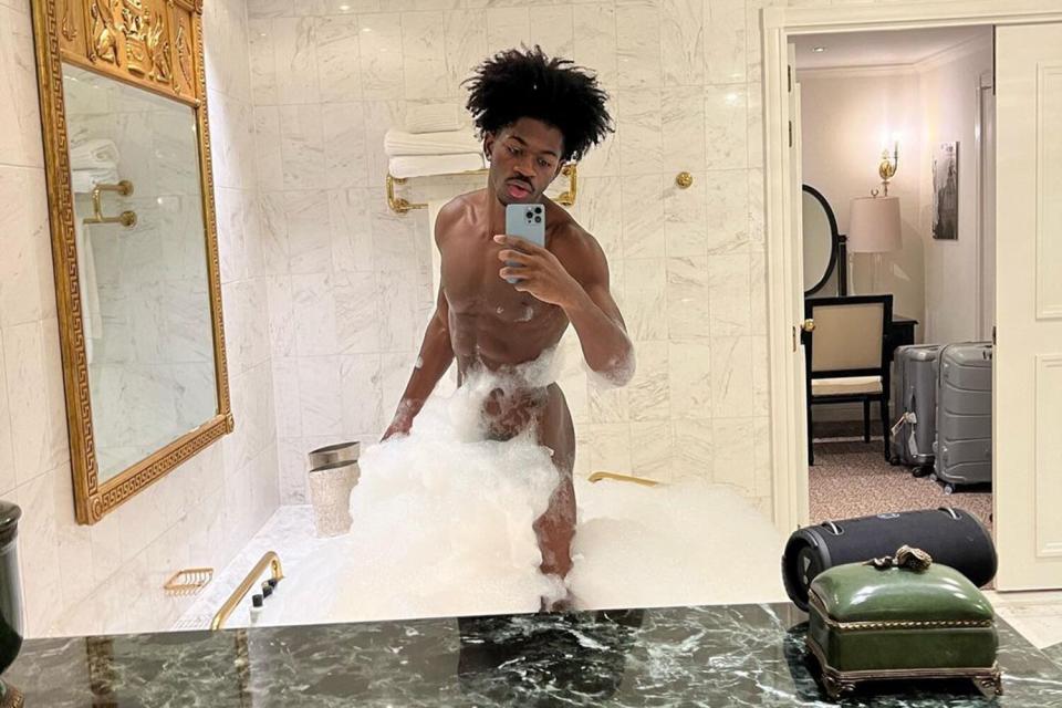 Lil Nas X bubble bath