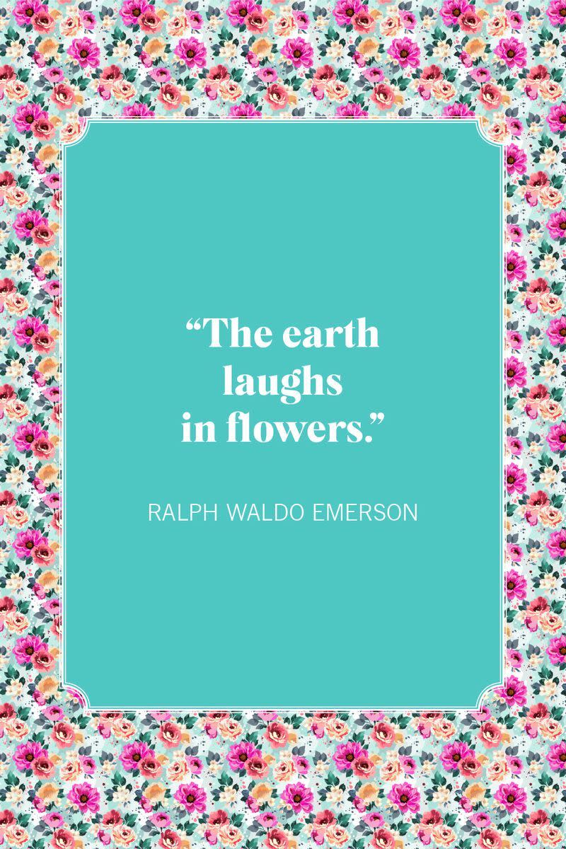 flower quotes ralph waldo emerson