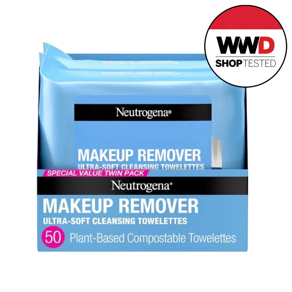 Neutrogena Cleansing Fragrance Free Makeup Remover Face Wipes on white background