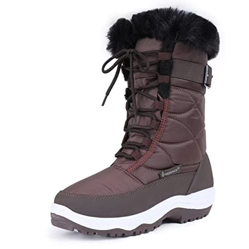 5) Water-Resistant Fur-Lined Snow Boots