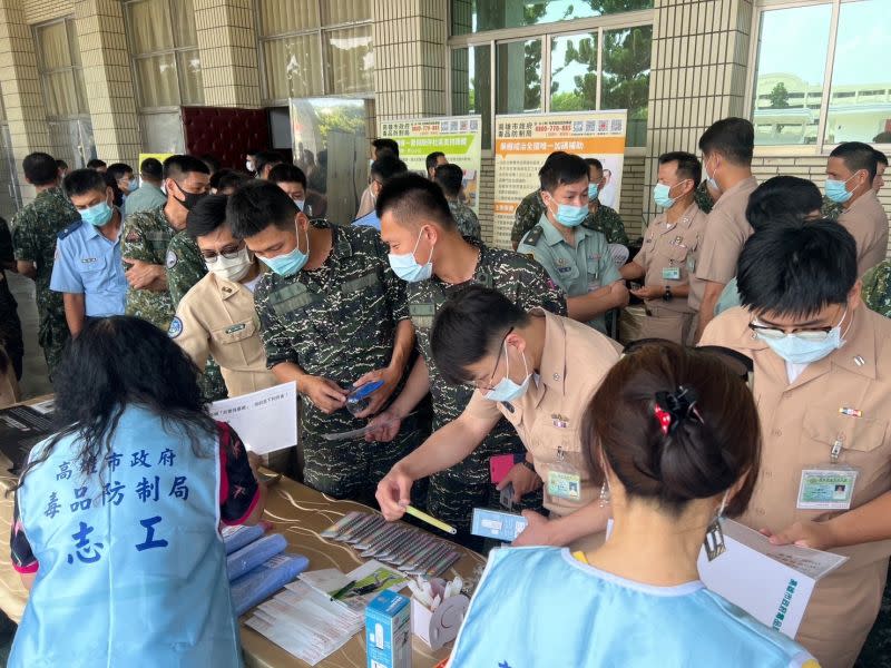 ▲海軍司令部於左營區海軍官校辦理國軍112年度軍風紀專案巡迴宣教。（圖／高市府毒防局提供）