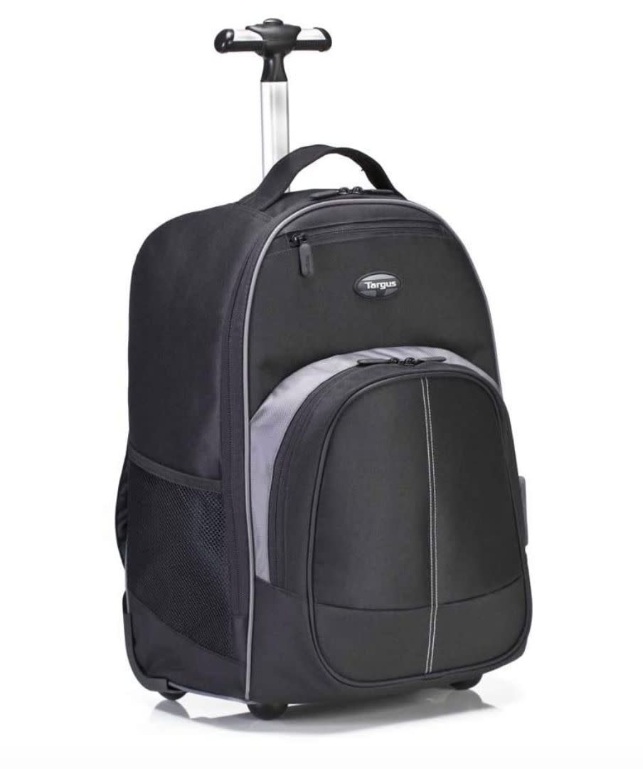 Find this <a href="https://amzn.to/2D8VjBe" target="_blank" rel="noopener noreferrer">Targus Compact rolling backpack</a> for $54 on <a href="https://amzn.to/2D8VjBe" target="_blank" rel="noopener noreferrer">Amazon</a>.