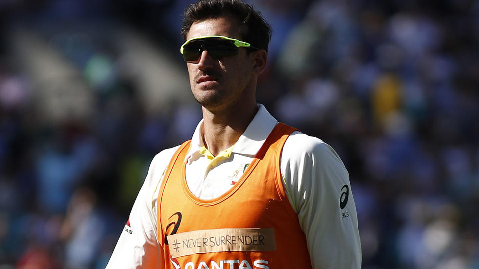 Mitchell Starc, pictured here during the fifth Ashes Test.