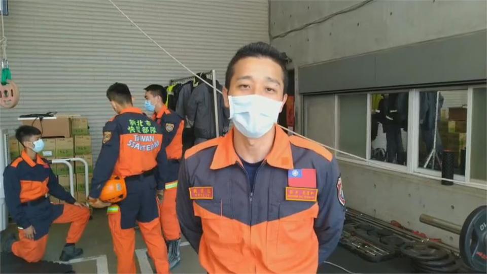 跨海集氣應援！　消防員玩創意幫台灣健兒加油