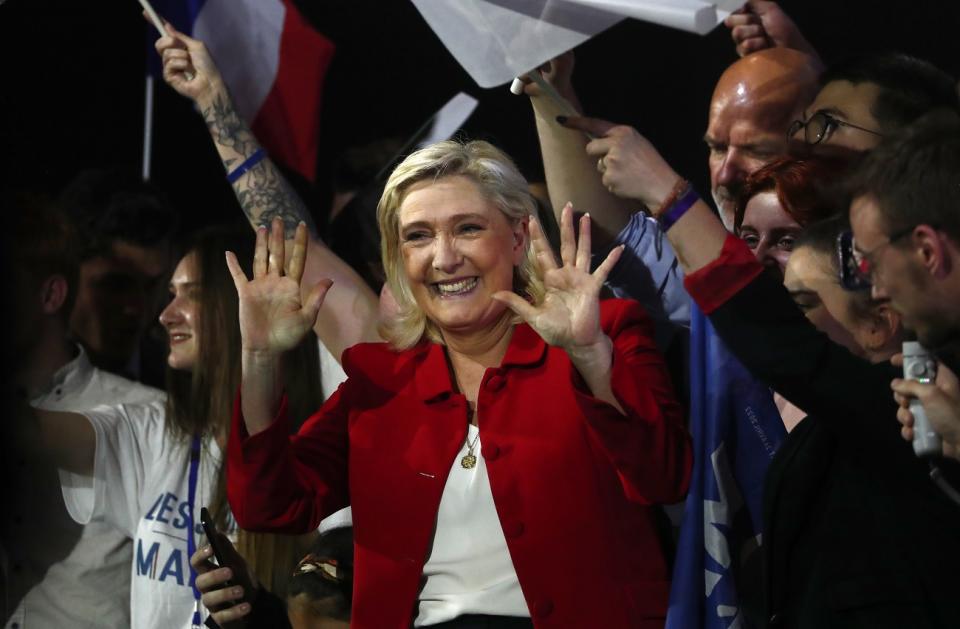 以雷朋為代表的右派得票創下歷史新高，顯示法國右派勢力已明顯壯大。（歐新社，資料照）