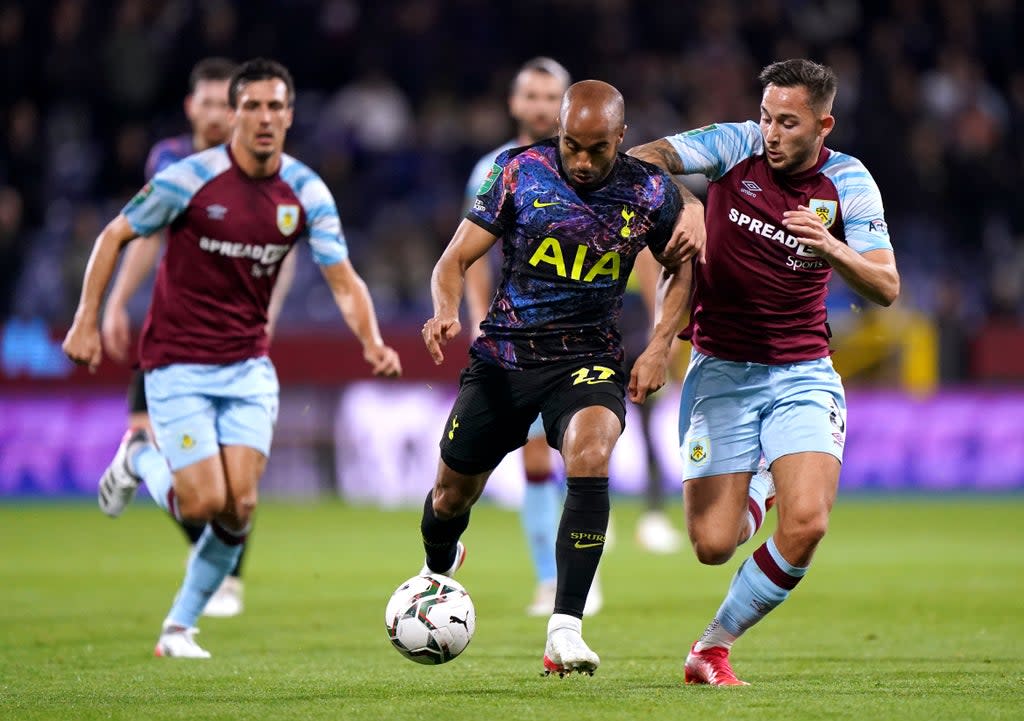 Lucas Moura (centre) scored the winner for Spurs (Tim Goode/PA) (PA Wire)