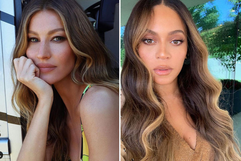 Topmodel Gisele Bündchen und Superstar Beyoncé haben den neuen Haartrend bereits für sich entdeckt. (Bilder: Instagram)