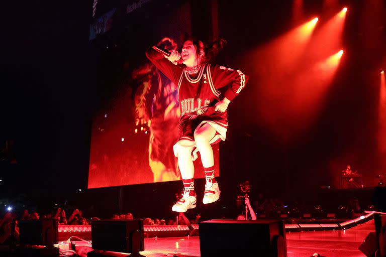 Billie Eilish en Lollapalooza Chicago (Terrence Antonio James/Chicago Tribune/TNS/ABACAPRESS.COM)