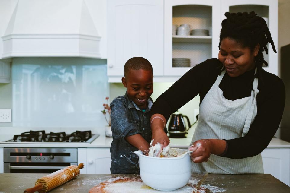 26) Bake a loaf of bread.